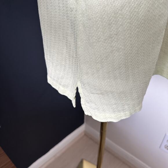 Eileen Fisher Women’s Linen Top Woven Linen Long Shirt Buttoned - Picture 9 of 10